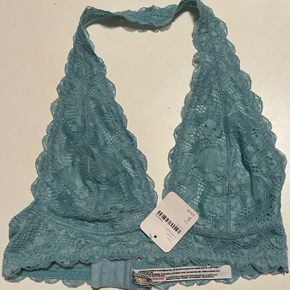 Free People * Blue Lace Bralette * Size Small * Brand New With Tags On!